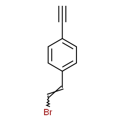 ChemSpider 2D Image | 1-[(E)-2-Bromovinyl]-4-ethynylbenzene | C10H7Br