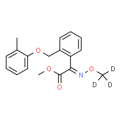 ChemSpider 2D Image | Methyl (2E)-{[(~2~H_3_)methyloxy]imino}{2-[(2-methylphenoxy)methyl]phenyl}acetate | C18H16D3NO4