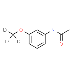 ChemSpider 2D Image | N-{3-[(~2~H_3_)Methyloxy]phenyl}acetamide | C9H8D3NO2