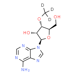 ChemSpider 2D Image | 3'-O-(~2~H_3_)Methyladenosine | C11H12D3N5O4