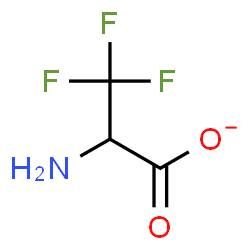 ChemSpider 2D Image | 2-Amino-3,3,3-trifluoropropanoate | C3H3F3NO2
