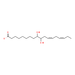 ChemSpider 2D Image | (12Z,15Z)-9,10-Dihydroxy-12,15-octadecadienoate | C18H31O4
