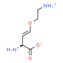 ChemSpider 2D Image | (2S,3E)-2-Ammonio-4-(2-ammonioethoxy)-3-butenoate | C6H13N2O3