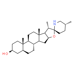ChemSpider 2D Image | (3beta,5alpha,14xi,17xi,22alpha,25R)-Spirosolan-3-ol | C27H45NO2