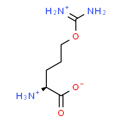 ChemSpider 2D Image | (2S)-5-[Amino(iminio)methoxy]-2-ammoniopentanoate | C6H14N3O3