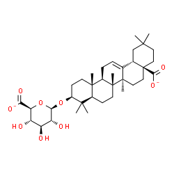 ChemSpider 2D Image | (3beta)-3-(beta-D-Glucopyranuronosyloxy)olean-12-en-28-oate | C36H54O9