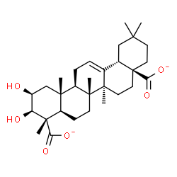 ChemSpider 2D Image | (2beta,3beta)-2,3-Dihydroxyolean-12-ene-23,28-dioate | C30H44O6