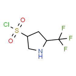 ChemSpider 2D Image | 5-(Trifluoromethyl)-3-pyrrolidinesulfonyl chloride | C5H7ClF3NO2S