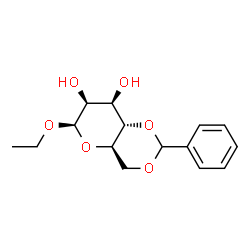 ChemSpider 2D Image | Ethyl 4,6-O-benzylidene-beta-D-mannopyranoside | C15H20O6