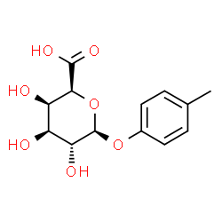 ChemSpider 2D Image | 4-Methylphenyl beta-D-galactopyranosiduronic acid | C13H16O7