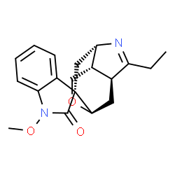 ChemSpider 2D Image | (1'R,3S,4'S,7'S,8'S)-6'-Ethyl-1-methoxyspiro[indole-3,2'-[10]oxa[5]azatricyclo[5.3.1.0~4,8~]undec[5]en]-2(1H)-one | C19H22N2O3