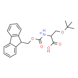 ChemSpider 2D Image | N-[(9H-Fluoren-9-ylmethoxy)carbonyl]-O-(2-methyl-2-propanyl)(~15~N)serine | C22H2515NO5