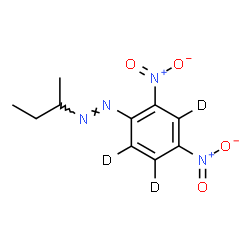 ChemSpider 2D Image | (E)-1-sec-Butyl-2-[2,4-dinitro(~2~H_3_)phenyl]diazene | C10H9D3N4O4