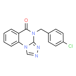 ChemSpider 2D Image | 4-(4-Chlorobenzyl)[1,2,4]triazolo[4,3-a]quinazolin-5(4H)-one | C16H11ClN4O