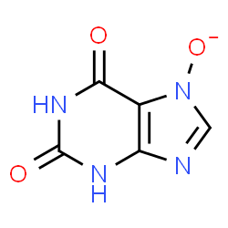 ChemSpider 2D Image | 2,6-Dioxo-1,2,3,6-tetrahydro-7H-purin-7-olate | C5H3N4O3