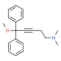 ChemSpider 2D Image | (5-Methoxy-5,5-diphenyl-pent-3-ynyl)-dimethyl-amine | C20H23NO