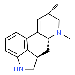 ChemSpider 2D Image | (3alpha,8alpha)-6,8-Dimethyl-9,10-didehydro-2,3-dihydroergoline | C16H20N2