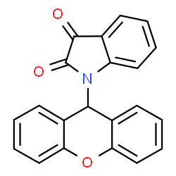 ChemSpider 2D Image | 1-(9H-xanthen-9-yl)indole-2,3-dione | C21H13NO3