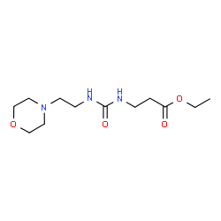 ChemSpider 2D Image | Ethyl N-{[2-(4-morpholinyl)ethyl]carbamoyl}-beta-alaninate | C12H23N3O4