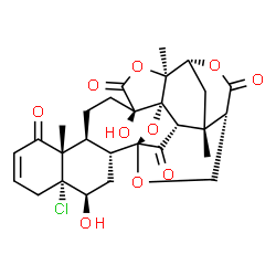 ChemSpider 2D Image | (1R,2S,5R,8S,9S,14R,15R,17R,18S,21S,24R,26S,27S)-14-Chloro-5,15-dihydroxy-2,9,26-trimethyl-3,19,23,28-tetraoxaoctacyclo[16.9.1.1~18,27~.0~1,5~.0~2,24~.0~8,17~.0~9,14~.0~21,26~]nonacos-11-ene-4,10,22,2
9-tetrone | C28H31ClO10