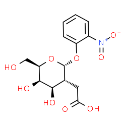 ChemSpider 2D Image | 2-Nitrophenyl 2-(carboxymethyl)-2-deoxy-alpha-D-galactopyranoside | C14H17NO9