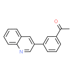 ChemSpider 2D Image | 1-[3-(3-Quinolinyl)phenyl]ethanone | C17H13NO