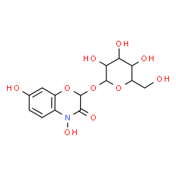 ChemSpider 2D Image | 4,7-Dihydroxy-3-oxo-3,4-dihydro-2H-1,4-benzoxazin-2-yl hexopyranoside | C14H17NO10