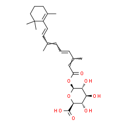 ChemSpider 2D Image | O~15~-[(2S,3R,4S,5S,6S)-6-Carboxy-3,4,5-trihydroxytetrahydro-2H-pyran-2-yl]retinoic acid | C26H36O8
