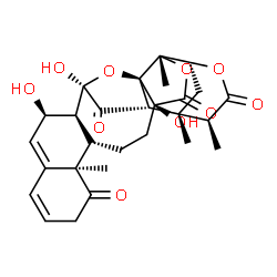 ChemSpider 2D Image | (1S,2S,3R,5R,6S,7R,14R,15S,18S,21S,25S)-5,7,18-Trihydroxy-1,14,21,25-tetramethyl-4,20,23-trioxaheptacyclo[20.3.1.1~2,5~.0~3,18~.0~3,21~.0~6,15~.0~9,14~]heptacosa-8,10-diene-13,19,24,27-tetrone | C28H32O10