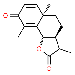 ChemSpider 2D Image | (3aS,5aR,9bS)-3,5a,9-Trimethyl-3a,5,5a,9b-tetrahydronaphtho[1,2-b]furan-2,8(3H,4H)-dione | C15H18O3