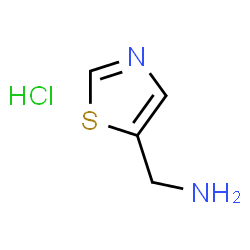 ChemSpider 2D Image | 5-Thiazolemethanamine hydrochloride | C4H7ClN2S
