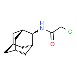 ChemSpider 2D Image | N-[(1r,3r,5r,7r)-Adamantan-2-yl]-2-chloroacetamide | C12H18ClNO