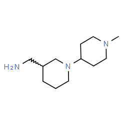 ChemSpider 2D Image | 1-(1'-Methyl-1,4'-bipiperidin-3-yl)methanamine | C12H25N3