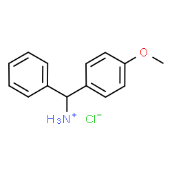 ChemSpider 2D Image | (4-Methoxyphenyl)(phenyl)methanaminium chloride | C14H16ClNO