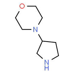 ChemSpider 2D Image | 4-(3-Pyrrolidino)morpholine | C8H16N2O