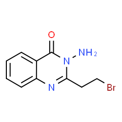 ChemSpider 2D Image | 3-amino-2-(2-bromoethyl)quinazolin-4-one | C10H10BrN3O
