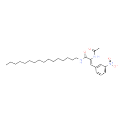 ChemSpider 2D Image | (2Z)-2-Acetamido-N-hexadecyl-3-(3-nitrophenyl)acrylamide | C27H43N3O4