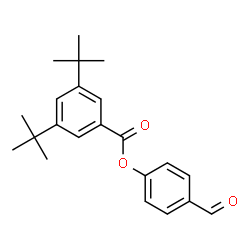ChemSpider 2D Image | 4-Formylphenyl 3,5-bis(2-methyl-2-propanyl)benzoate | C22H26O3