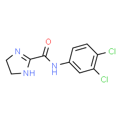 ChemSpider 2D Image | N-(3,4-Dichlorophenyl)-4,5-dihydro-1H-imidazole-2-carboxamide | C10H9Cl2N3O