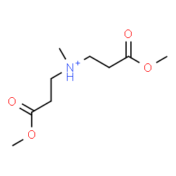 ChemSpider 2D Image | 3-Methoxy-N-(3-methoxy-3-oxopropyl)-N-methyl-3-oxo-1-propanaminium | C9H18NO4