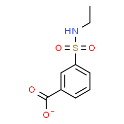 ChemSpider 2D Image | 3-(Ethylsulfamoyl)benzoate | C9H10NO4S