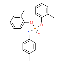 ChemSpider 2D Image | Bis(2-methylphenyl) (4-methylphenyl)phosphoramidate | C21H22NO3P