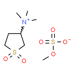 ChemSpider 2D Image | N,N,N-Trimethyltetrahydro-3-thiophenaminium 1,1-dioxide methyl sulfate | C8H19NO6S2