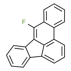 ChemSpider 2D Image | 8-Fluorobenzo[e]acephenanthrylene | C20H11F