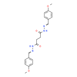 ChemSpider 2D Image | N'~1~,N'~4~-Bis(4-methoxybenzylidene)succinohydrazide | C20H22N4O4