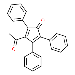 ChemSpider 2D Image | 3-Acetyl-2,4,5-triphenyl-2,4-cyclopentadien-1-one | C25H18O2