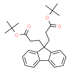 ChemSpider 2D Image | Bis(2-methyl-2-propanyl) 3,3'-(9H-fluorene-9,9-diyl)dipropanoate | C27H34O4