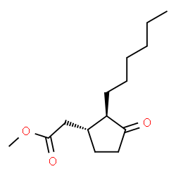 ChemSpider 2D Image | Methyl [(1R,2R)-2-hexyl-3-oxocyclopentyl]acetate | C14H24O3