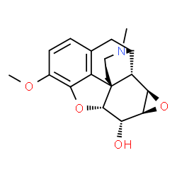 ChemSpider 2D Image | (1S,5R,13R,14R,15S,17R,18R)-10-Methoxy-4-methyl-12,16-dioxa-4-azahexacyclo[9.7.1.0~1,13~.0~5,18~.0~7,19~.0~15,17~]nonadeca-7(19),8,10-trien-14-ol | C18H21NO4