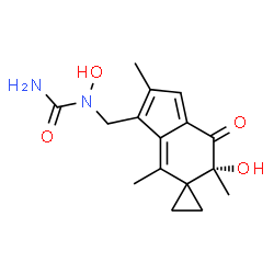 ChemSpider 2D Image | 1-Hydroxy-1-{[(6'R)-6'-hydroxy-2',4',6'-trimethyl-7'-oxo-6',7'-dihydrospiro[cyclopropane-1,5'-inden]-3'-yl]methyl}urea | C16H20N2O4